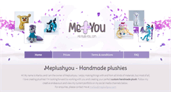 Desktop Screenshot of meplushyou.com