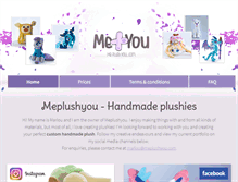 Tablet Screenshot of meplushyou.com